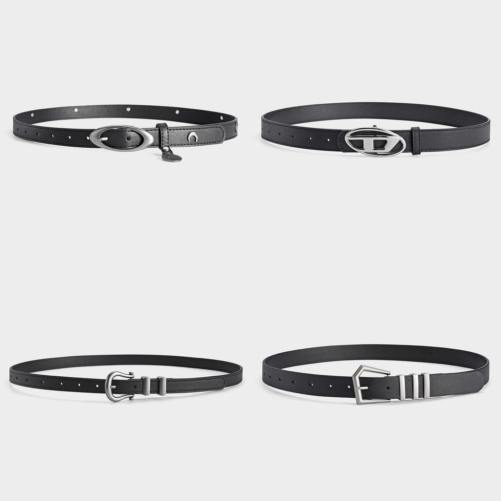 Stylish Pu Leather Casual Belt For Men And Women Versatile Black Jeans Accessory