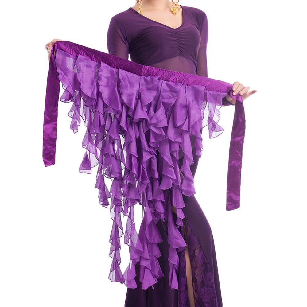 Shiny Hip Scarf Tassels Dancer Skirt Women Show Costumes