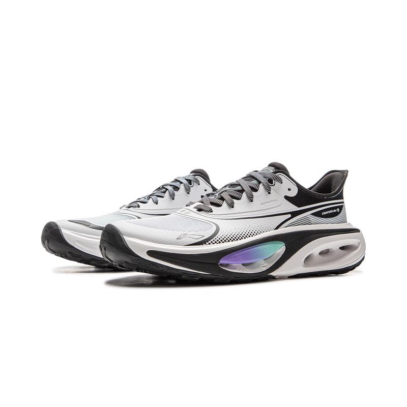 Li Ning Outdoor CF Tracing, Hongyou Niedrige Wanderschuhe Unisex Schwarz Weiß AHCV017-2