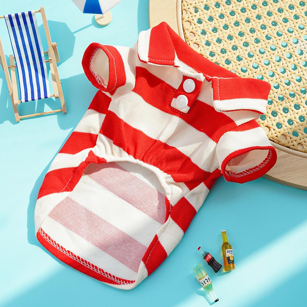 New pet summer teddy than bear dog clothes thin French fighting cat products cat clothing dog clothes