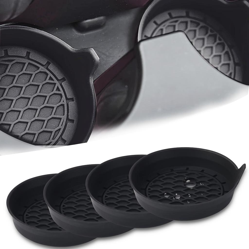 2pcs Car Cup Holder Coasters, Silicone Cup Holder Inserts, Universal Anti-Slip Cup Holders, Auto Parts Interior Trim Men's and Women's Interior Sets