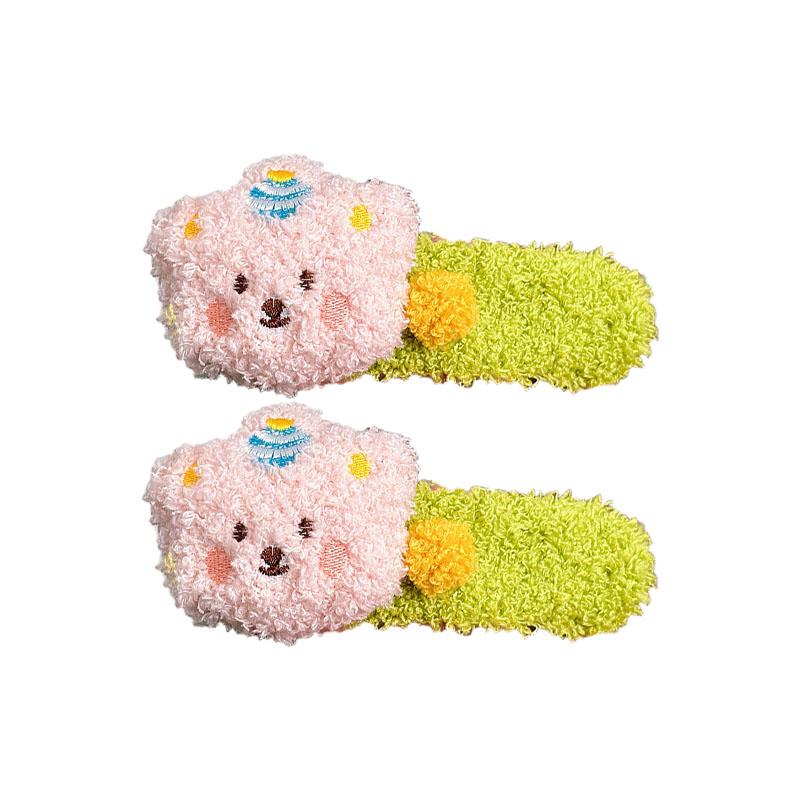Plush Bear Hair Clip Women Cute Large BB Clip Sweet Simple Hair Accessories