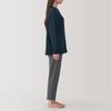 MUJI Loosely Twisted Sweatshirt Long Sleeve Loungewear Size S Women's Set, Navy, (FD1LAA5S)
