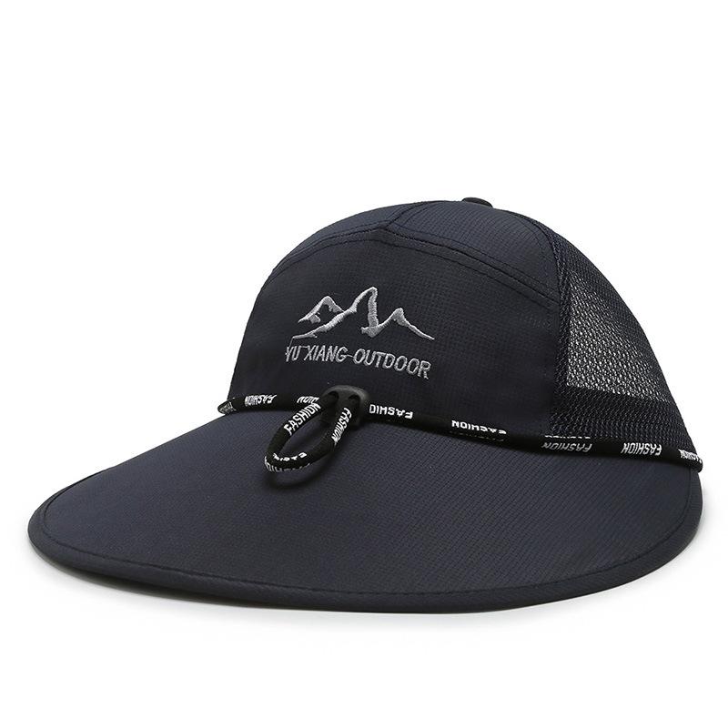 

Winter Men s Big Edge Hat Fashion Shade Artifact Summer Breathable Winter Warm Best Versatile Casual Adjustable синій