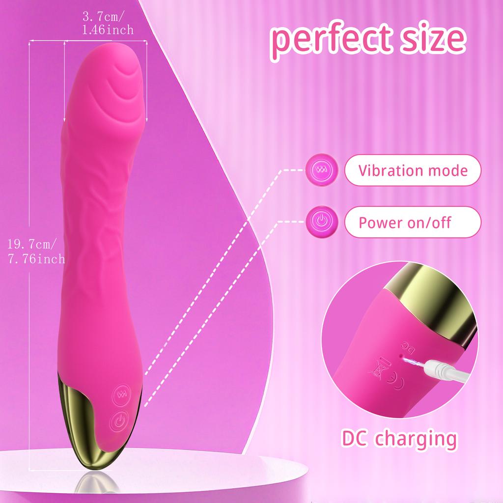 Powerful G-Spot Dildo Vibrator for Women Clitoris Clit Nipples Stimulator Female AV Wand Vagina Masturbator Adult Sex Toys