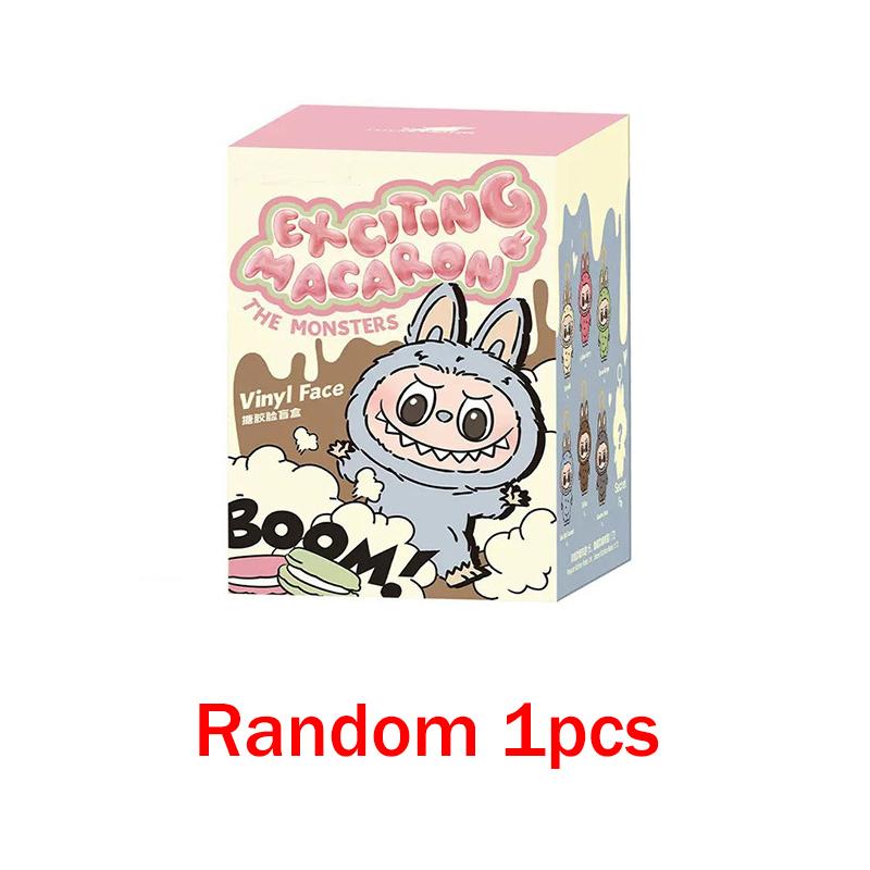 

Для серии коллекционных фигурок Labubu Monster Blind Box Плюшевая виниловая игрушка Лицо анимированного персонажа Кукла Мистери Сюрприз Брелок Детский подарок