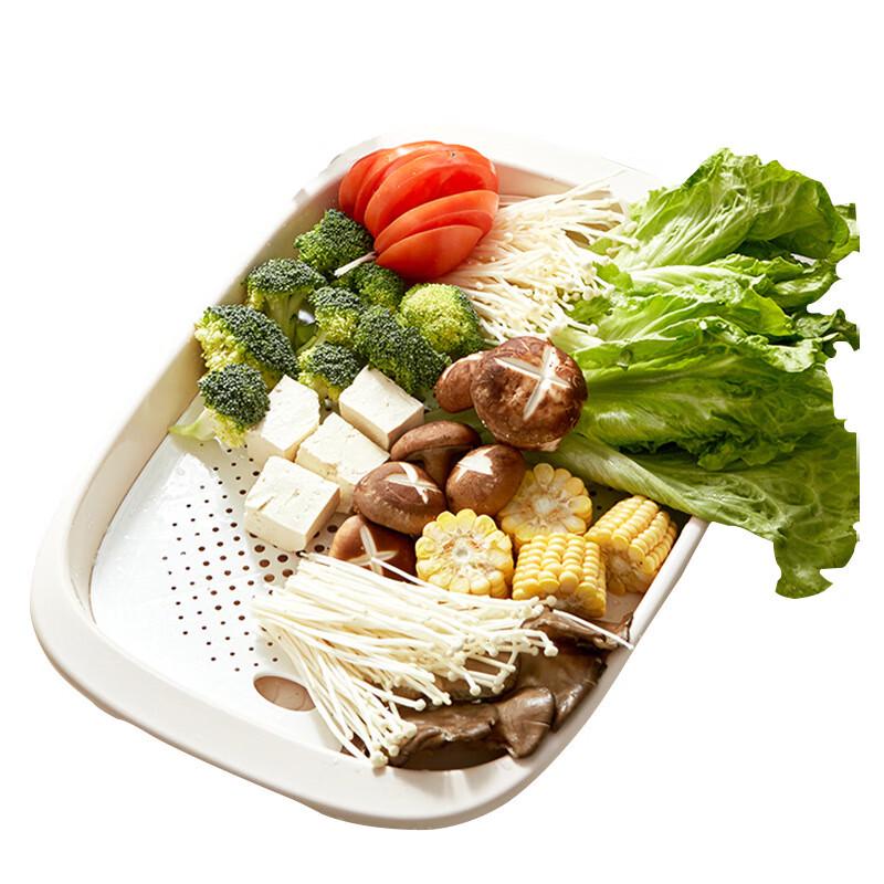 ZISIZ Double-Layer Kitchen Drain Basket