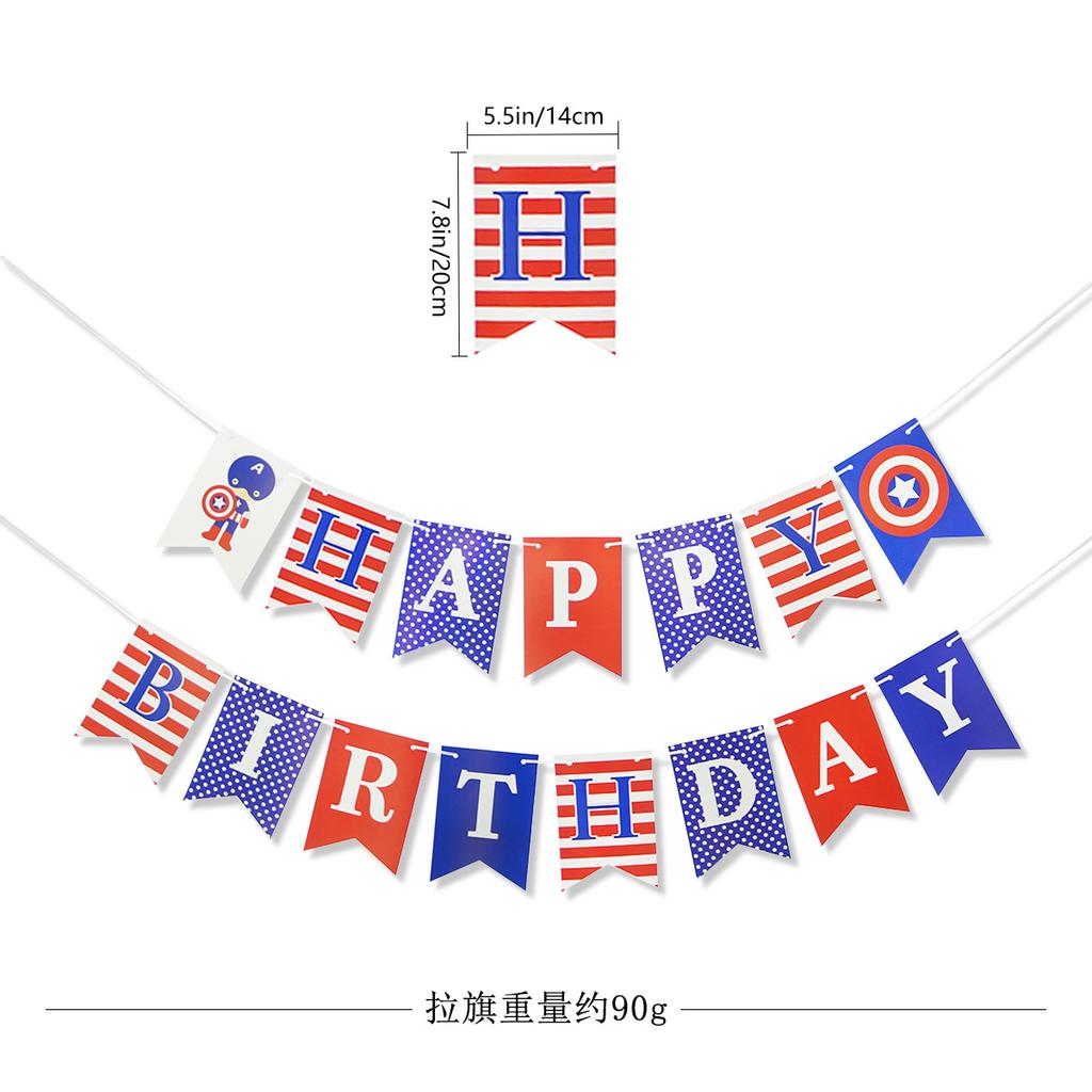 Us National Day Independence Day Party Decorative Paper Flower Captain Birthday Flag Spot Customization