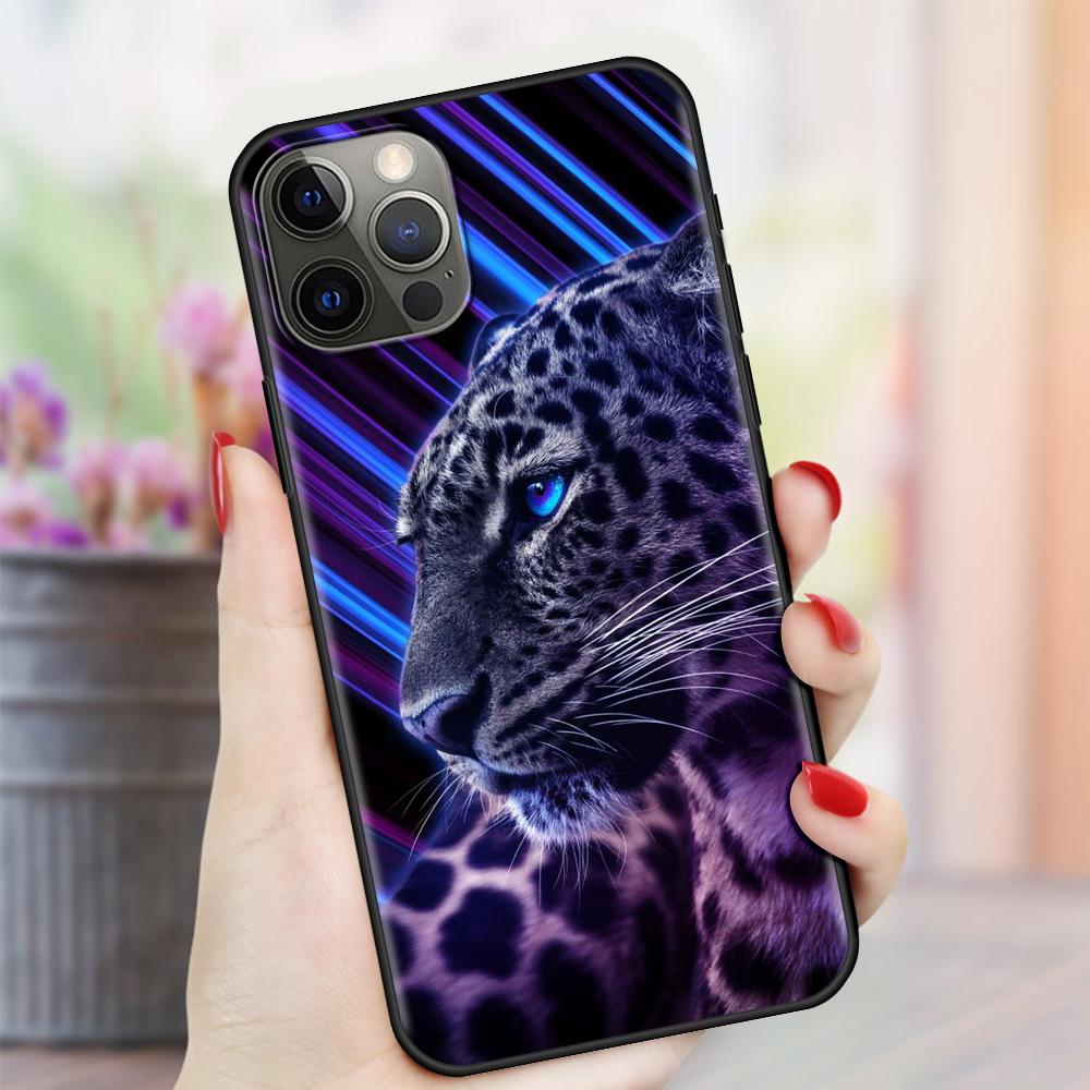Lion Alpha Male Tiger For Apple iPhone 11 12 Pro Max SE 2020 7 8 Plus XR Soft Phone Case X XS 6 6S 5 5S Silicone Back Cover Capa