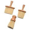 HeMu-Car Interior Wooden Handle Soft Bristle Cleaning Brush, Household Dust Brush, Barber Shop Hair Brush, Facial Cleansing