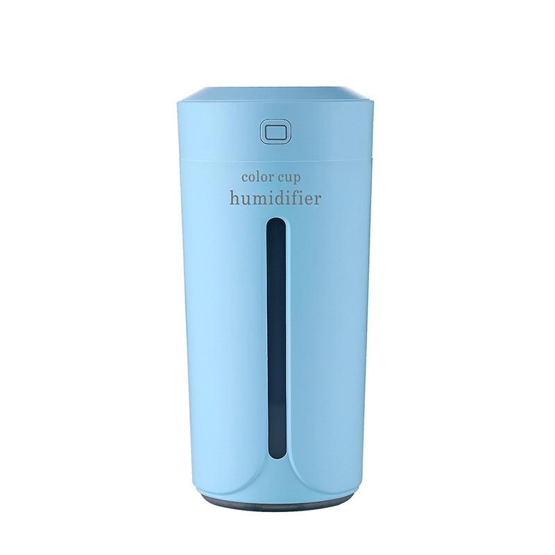 

Noiseless USB Charging Mini Cup Humidifier Colourful Night Light Christmas Gift Air Purifier Decoration blue