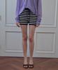 CITTA Stripe Knit Micro Shorts_Ctb570(Black)
