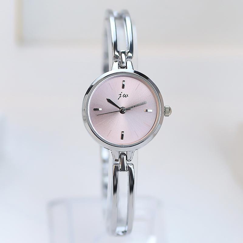 Jingwei Simple Round Student Watch Niche High-End Alloy Women'S Watch Fashion Quartz Bracelet Watch