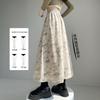 Handu Yishe 2025 Spring/Autumn Retro Ink Wash A-line Skirt