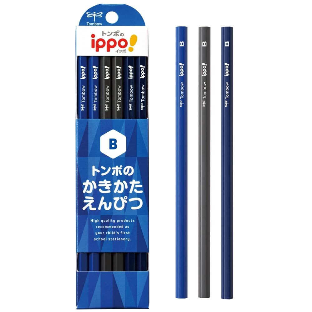 Tombow Pencil Writing Pencil Plain B Navy 1 dozen ippo! KB-KPA01-B