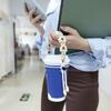 Outdoor Water Bottles Handle Handwovens Flower Cord Drink Bottle Carriers Strap