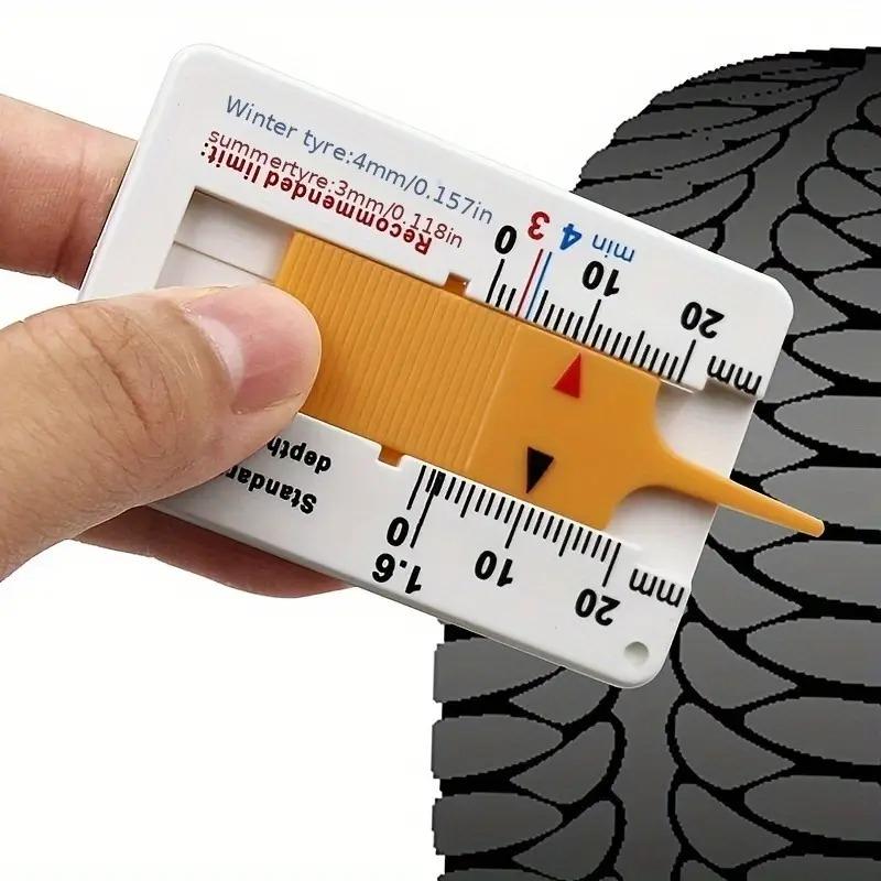 1pc Durable Tire Pattern Depth Gauge/Portable, Compact, Suitable for Cars, Motorcycles, Trucks, Trailers/Essential Safety Tool
