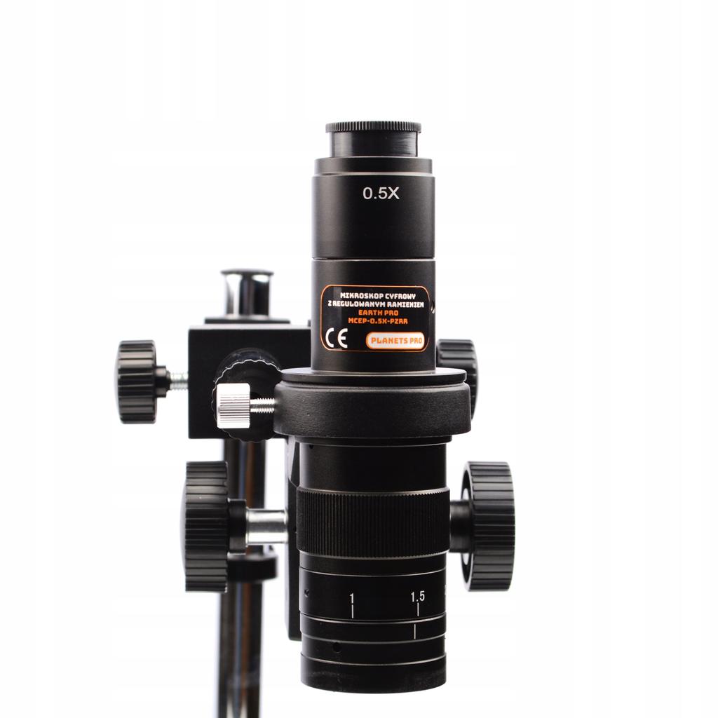 Rosfix Mikroskop Cyfrowy Earth Pro MCEP-0.5X-PZRR – Regulowane Ramię 7x-45x | Oświetlacz 56xLED | Kamera TUCANA
