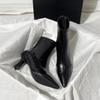 Designer Vintage Leisure Women's Ankle Boots  Winter Pointed Toe Shoes Woman Fine with Leather Modern Boots Women's Cossacks