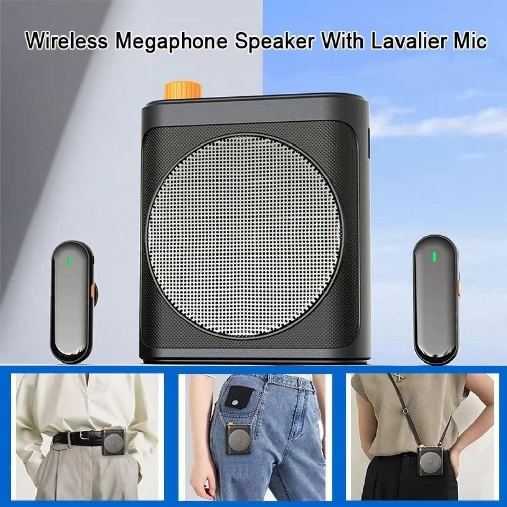 Magnetic Rechargeable Voice Amplifier Rechargeable Megaphone Speaker Wireless Microphone Speech