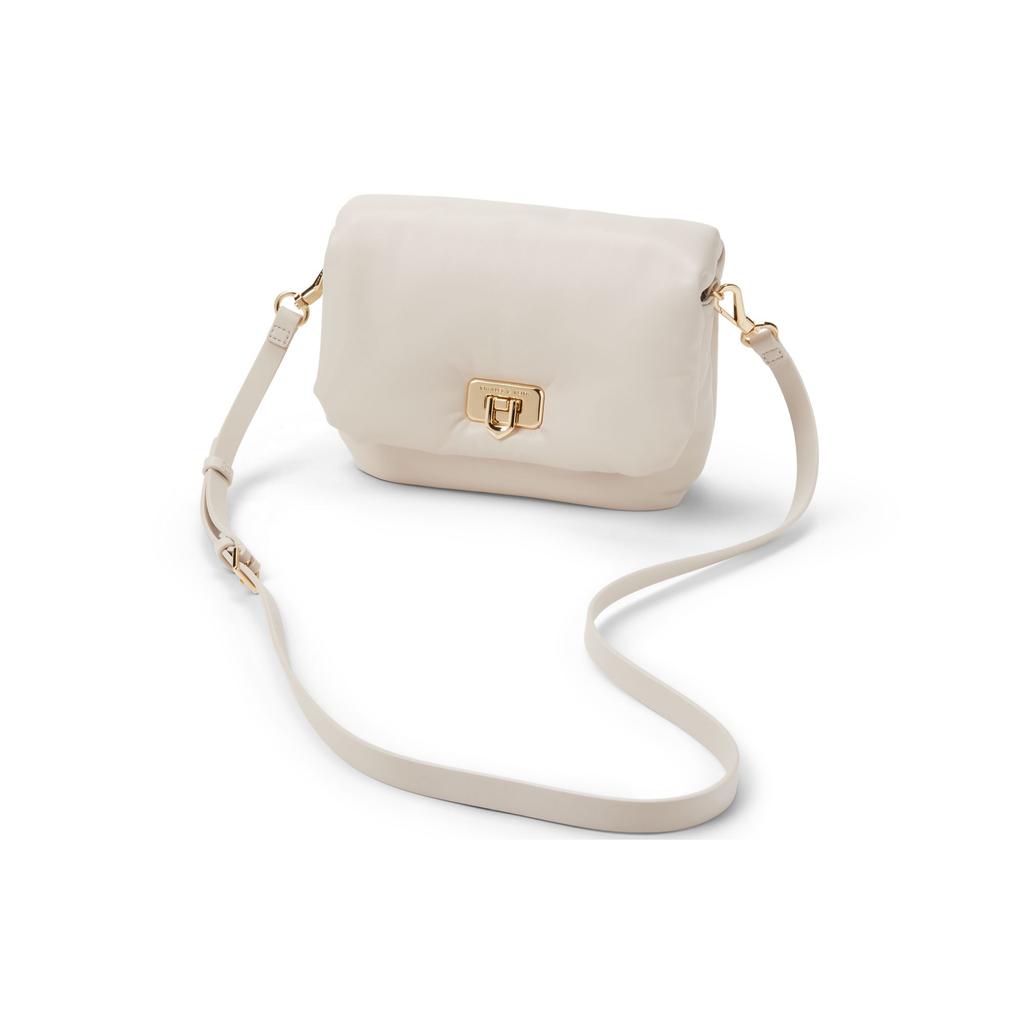 Charles & Keith Soft Chain Underarm Small Square Bag Women Shoulder Bag Black Ivory Brown CK2-80151356