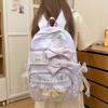 Schoolbag Japanese and Korean niche bow design student schoolbag ins small wind fresh high value backpack women commuter backpack