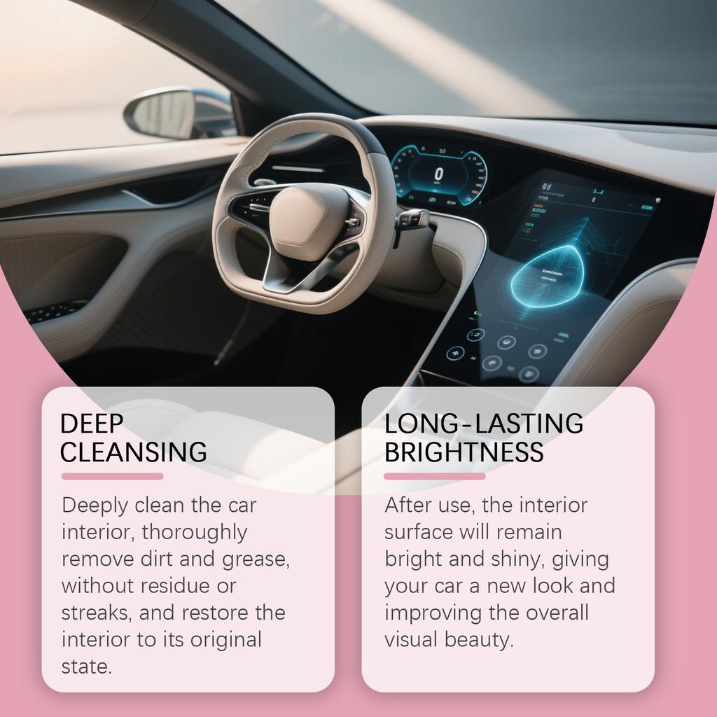Autoinnenraum-Pflegespray, Ein tägliches Pflegemittel zur Reinigung, Fleckenentfernung und Aufhellung von Lederausstattungen. 237 ml