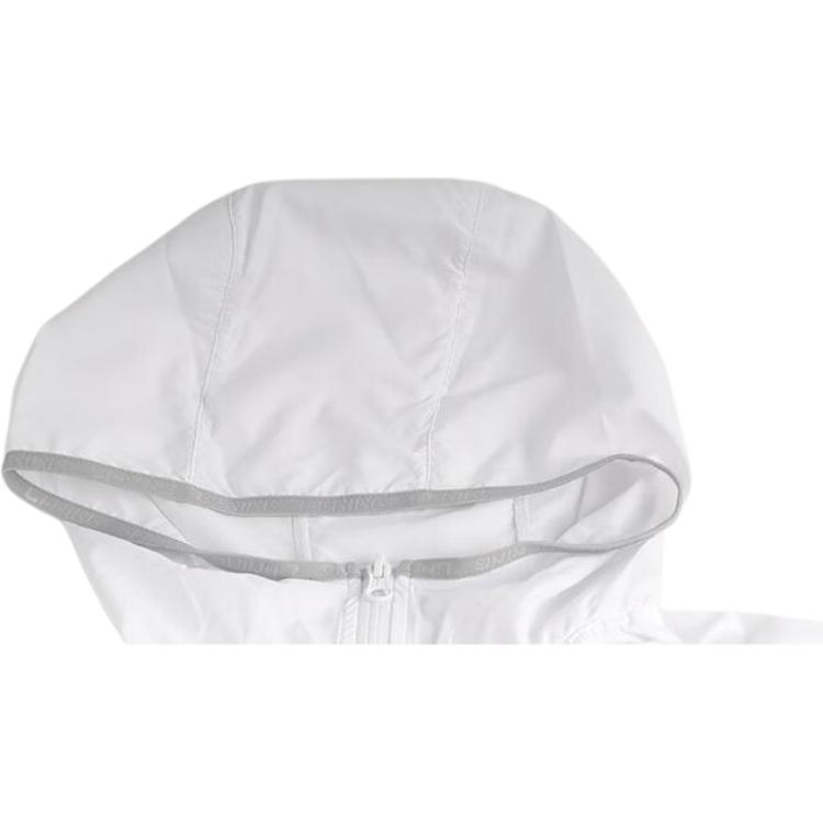 Li Ning Casual Sports Letter Solid Color Brand Logo Hooded Jacket Unisex Jackets White YFDT135-1