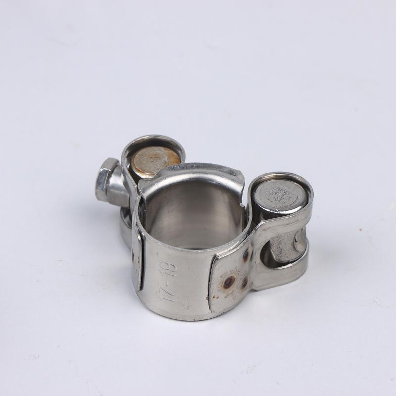 2Pcs Stainless Steel Strengthens European Style Hose Clamp Exhaust Circular Air Water Pipe Clip Sealing Welding Repair Tool
