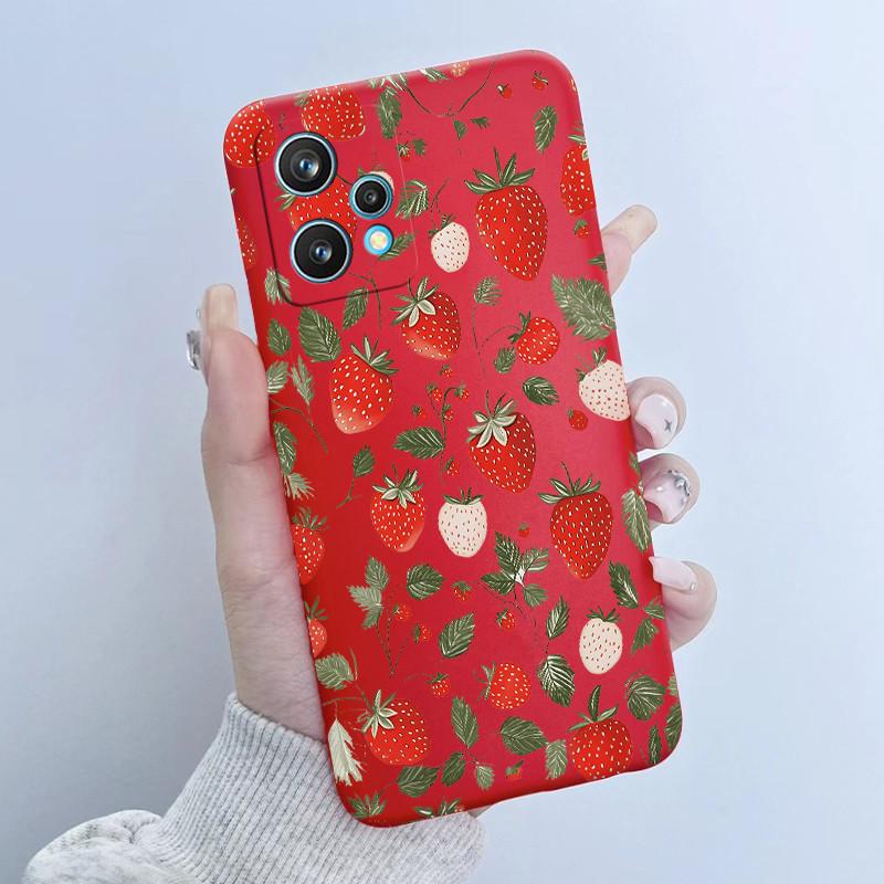 For Realme 9 Pro Plus Phone Case RMX3392 RMX3393 Flower Girl Design Soft Silicone TPU Back Housing For Realme9 4G RMX3521 Covers