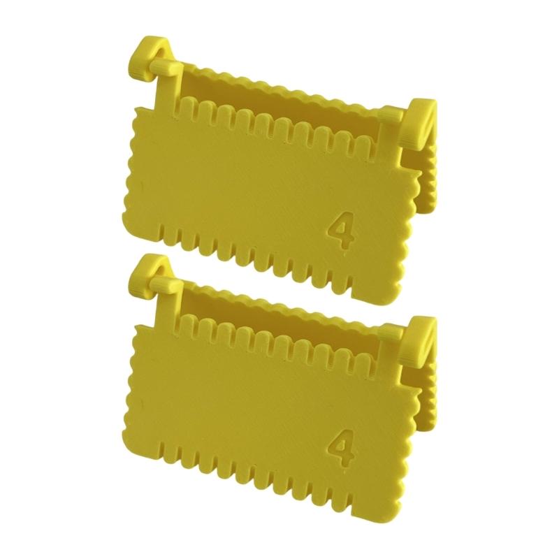 2Pcs Hinged Sewing Template Ruler Plastic Quilting Measuring Tool Edges Locking Stitching Guide for Fabric Stitching