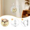 Double Sided Wall Clock Indoor Iron Portable Metal Art Decorative Faced for Hotel