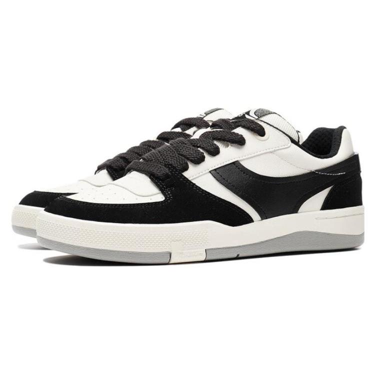 New LiNing Honor 92S Cushioning Wear Resistant Low Top Skateboard Shoes Men's Ecru AEPT003-2