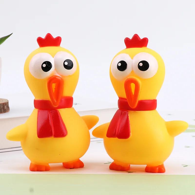 1 Stück-Hundespielzeug mit Geräusch Kleine Größe Schreiendes Huhn Haustierhundespielzeug Schreiendes Huhn/Freilaufendes Huhn