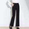 Women High Waist Flare Pants High Elastic Cropped Trousers With Pockets Slim Fit Casual Bootcut Pants
