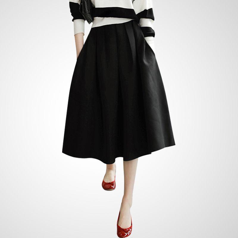 

Омолаживающие колготки с высокой талией А-силуэта выше колена универсальная юбка Black Skirt M