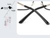 Ultra-light Square Glasses Frame for Men & Women - Resin Frame with Metal Legs, Full Frame for Optical Lenses.