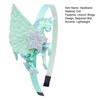 Mädchen Stirnband Dreidimensional Leicht Unicorn Wings Design Stirnband mit Pailletten Stern Dekoration Auftritte Halloween Kostüm Haar Accessoire