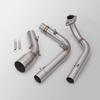 For Honda MSX Grom 125 2013-2024 Grom125 MSX125 MSX 125 Full System Black / Silvery / Carbon Exhaust Tips With Header Link Pipe