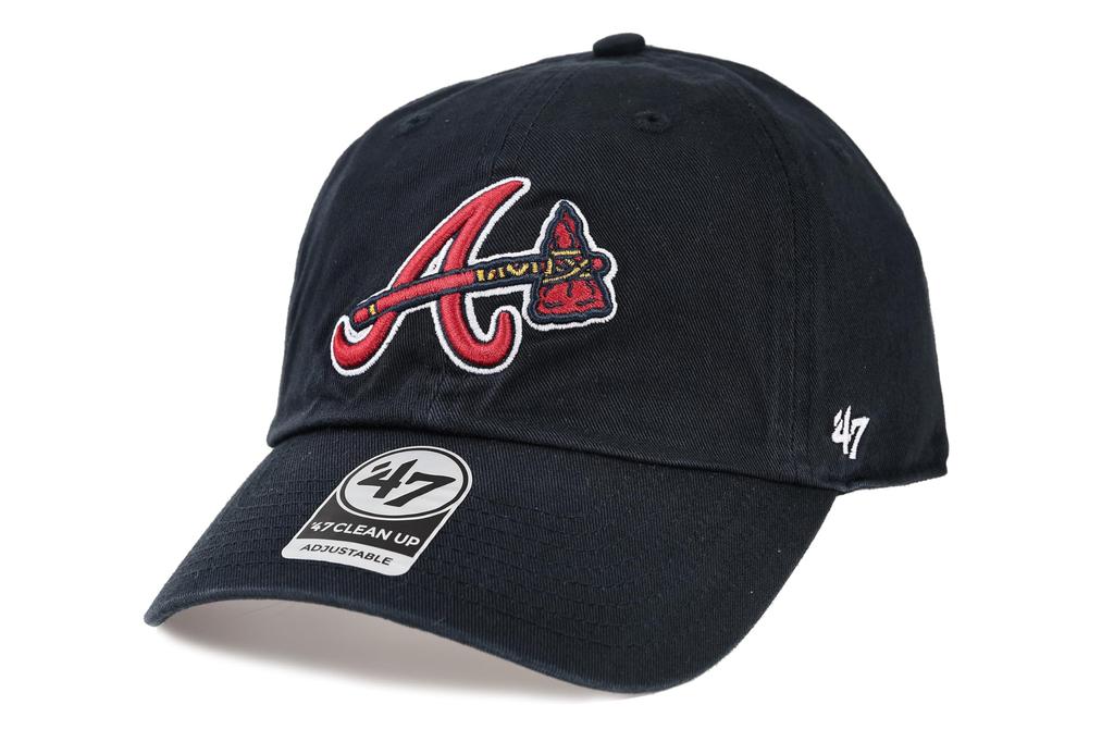 47 Brand Cap 47 CLEAN UP Atlanta Braves NAVY 2