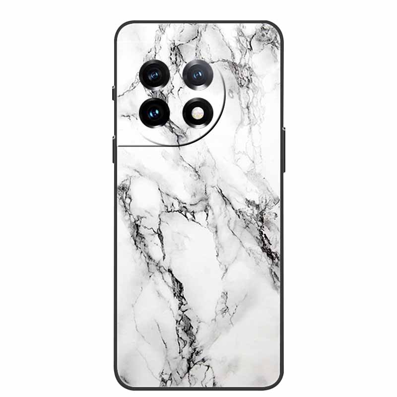 For One Plus 11 Case Marbled Granite Stone Texture Phone Cases for Oneplus 11R Shockproof Soft Cover on for Oneplus11 5G Silicon