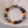 Retro Pearl Bracelet - 12mm Round Beads Women's Luxury Fashion Accessory