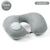 Press inflatable pillow travel portable aircraft headrest can be stored inflatable u-shaped pillow nap neck pillow