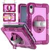360 Rotating Stand Armor Case for Xiaomi Redmi Pad 2 2025 11 Inch Model 25040RP0AG Hybrid Cover with Shoulder Strap Silicone+PC