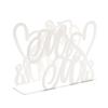 Heart Shaped 3D Tissue Holder Napkin Clamp Dispenser Stand Hollow Ornament