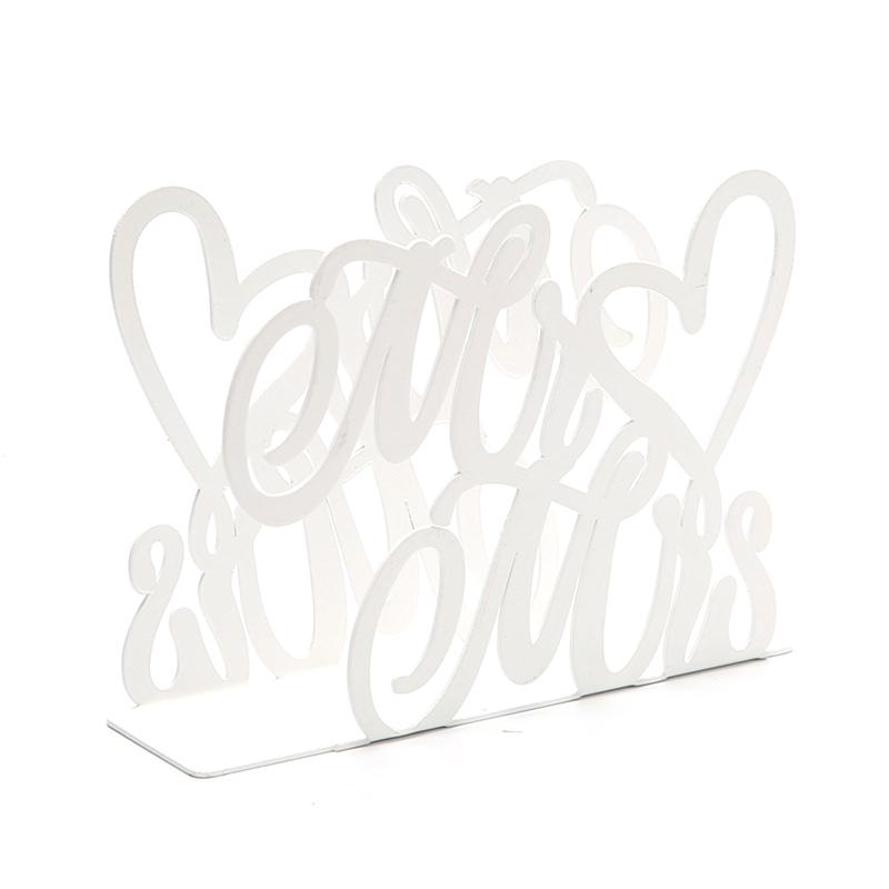 Heart Shaped 3D Tissue Holder Napkin Clamp Dispenser Stand Hollow Ornament