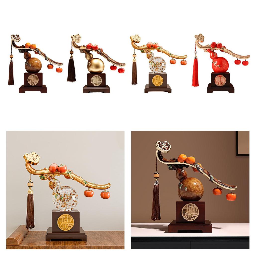 Glückliche Persimone Harzstatue Segensskulptur Geschenk Schrank Feng Shui Ornament