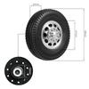 2pcs Trailer Front Wheels with 10 Spokes Aluminum Alloy Hubs for 1 14 Tamiya Tractor Truck RC Climber Trailer
