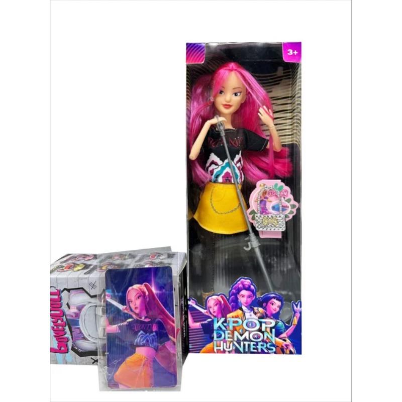 Kpop Demon Hunters Girl Group Action Figure Anime Cartoon Dolls Movable Joints Model Toy Desktop Decor Collection Girl Gift