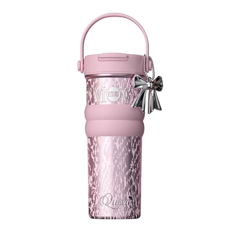 Shangqi Ceramic Insulated Coffee Mug with Straw